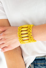 Load image into Gallery viewer, Barbados Beach Club - Yellow Wood Bracelet
