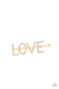 All You Need Is Love - Gold Bobby Pin