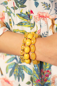 Tropical Hideaway - Yellow Necklace Set