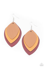 Load image into Gallery viewer, Paparazzi Accessories Light as a LEATHER - Black Earrings
