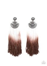 Load image into Gallery viewer, Paparazzi Accessories DIP It Up - Brown Earrings

