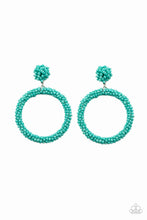 Load image into Gallery viewer, Be All You Can BEAD - Turquoise Seed Bead Earrings
