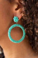 Load image into Gallery viewer, Be All You Can BEAD - Turquoise Seed Bead Earrings
