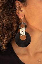 Load image into Gallery viewer, Beach Day Drama - Black Wood Earrings
