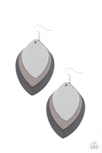 Load image into Gallery viewer, Paparazzi Accessories Light as a LEATHER - Black Earrings
