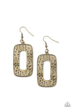 Load image into Gallery viewer, Paparazzi Accessories Primal Elements - Brass Earrings
