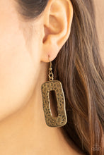 Load image into Gallery viewer, Paparazzi Accessories Primal Elements - Brass Earrings
