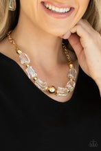 Load image into Gallery viewer, Iridescently Ice Queen - Gold Necklace

