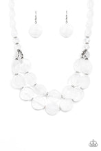 Load image into Gallery viewer, Beach Day Demure - White Opaque Necklace
