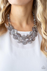 Beach Day Demure - Grey Opaque Necklace