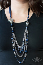 Load image into Gallery viewer, All The Trimmings - Blue Pearls Necklace
